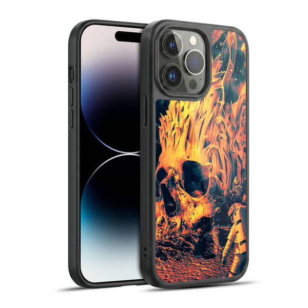Riza Peker Skulls 9 Space Skull Gel Armour Case For Apple iPhone 14 Pro Max