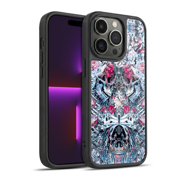 Riza Peker Skulls 9 Twin Skull Gel Armour Case For Apple iPhone 14 Pro
