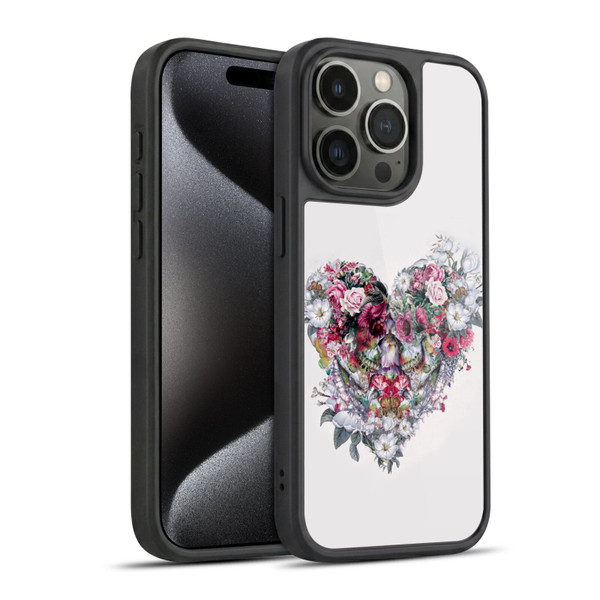 Riza Peker Skulls 9 Love Forever Gel Armour Case For Apple iPhone 15 Pro