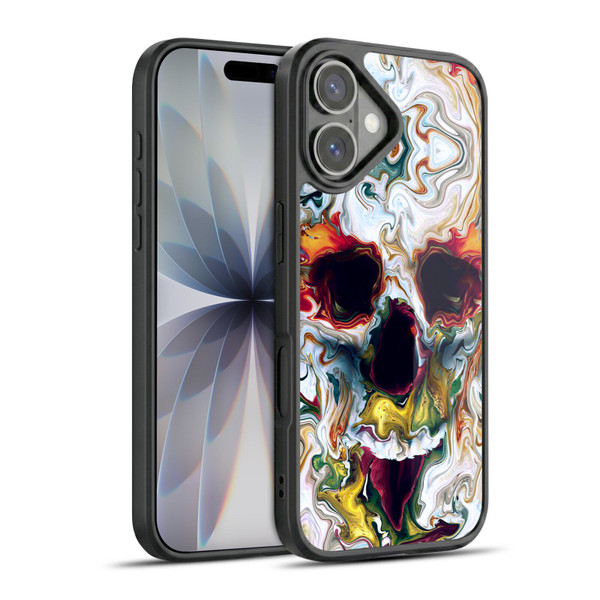 Riza Peker Skulls 9 Skull Abstract Gel Armour Case For Apple iPhone 17