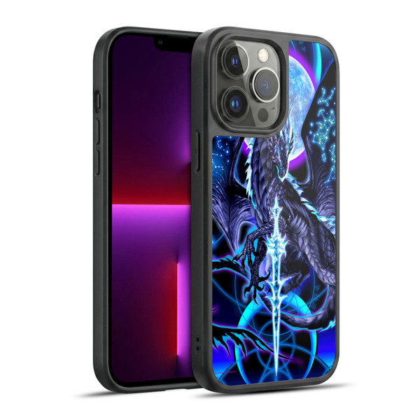 Ruth Thompson Dragons with Swords Night Blade & Constellations Gel Armour Case For Apple iPhone 13 Pro Max