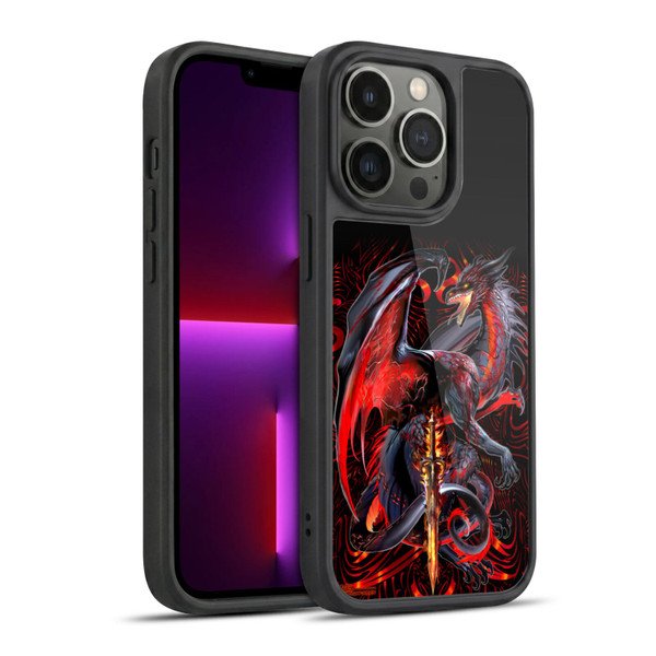 Ruth Thompson Dragons with Swords Widow Blade Gel Armour Case For Apple iPhone 13 Pro