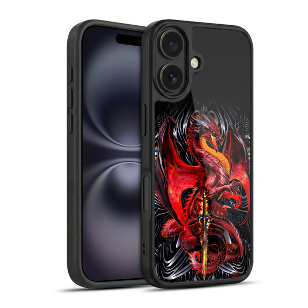 Ruth Thompson Dragons with Swords Wrath Blade Gel Armour Case For Apple iPhone 16