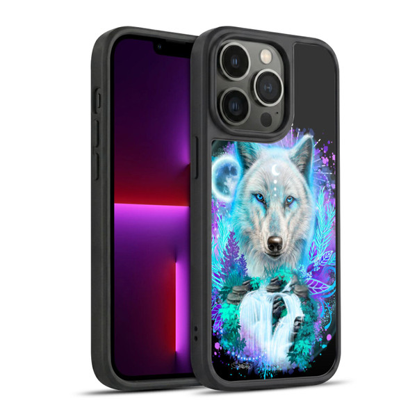 Sheena Pike Animals Winter Wolf Spirit & Waterfall Gel Armour Case For Apple iPhone 13 Pro