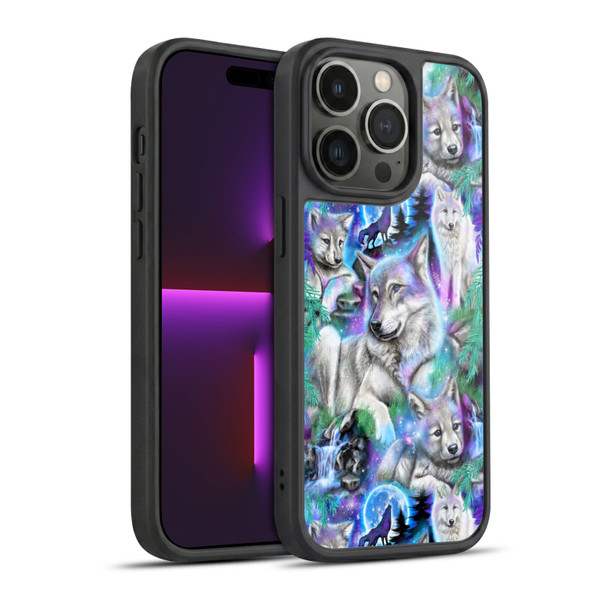Sheena Pike Animals Daydream Galaxy Wolves Gel Armour Case For Apple iPhone 14 Pro