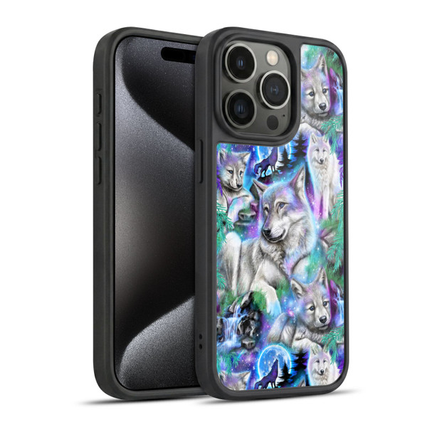 Sheena Pike Animals Daydream Galaxy Wolves Gel Armour Case For Apple iPhone 15 Pro