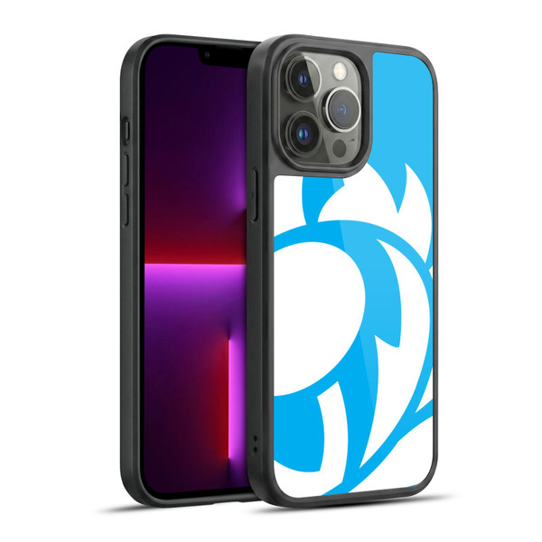 Scotland Rugby Oversized Thistle Sky Blue Gel Armour Case For Apple iPhone 13 Pro Max