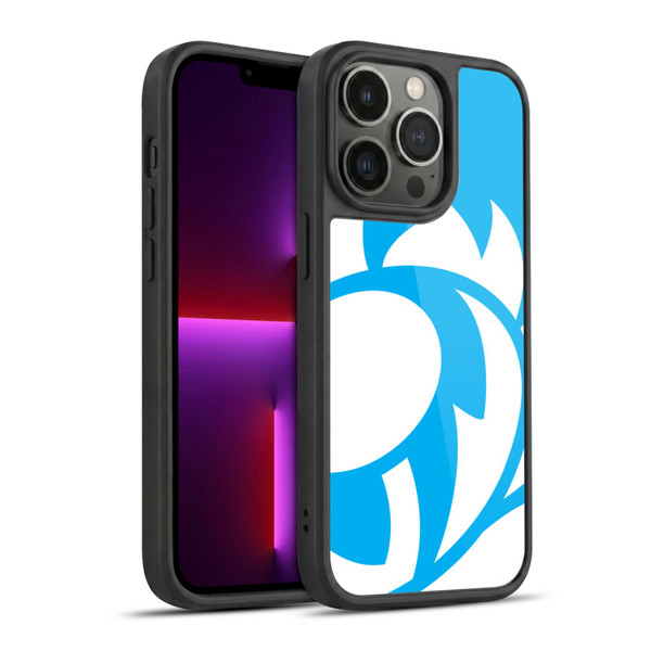 Scotland Rugby Oversized Thistle Sky Blue Gel Armour Case For Apple iPhone 13 Pro