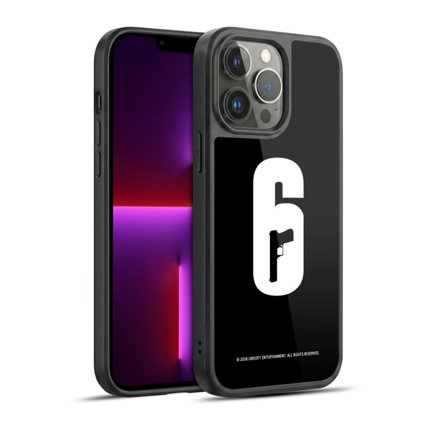 Tom Clancy's Rainbow Six Siege Logos Black And White Gel Armour Case For Apple iPhone 13 Pro Max
