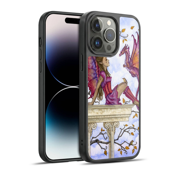 Amy Brown Lovely Fairies Purple Pixie Gel Armour Case For Apple iPhone 14 Pro Max