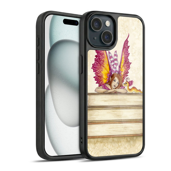 Amy Brown Lovely Fairies Pink Pixie Gel Armour Case For Apple iPhone 15