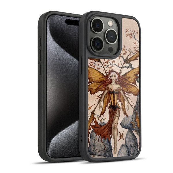 Amy Brown Pixies Autumn Gel Armour Case For Apple iPhone 15 Pro