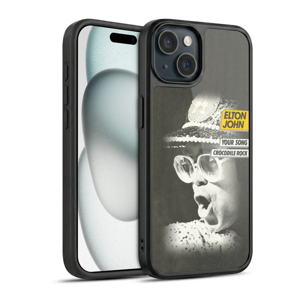 Elton John Artwork Your Song Single Gel Armour Case For Apple iPhone 15