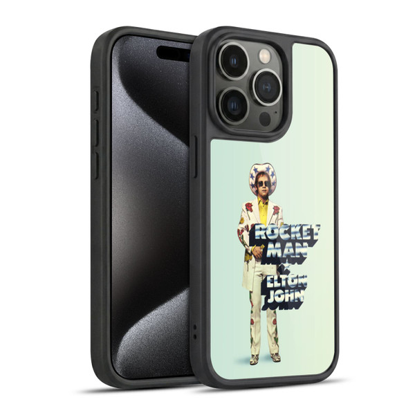Elton John Artwork Rocket Man Single Gel Armour Case For Apple iPhone 15 Pro