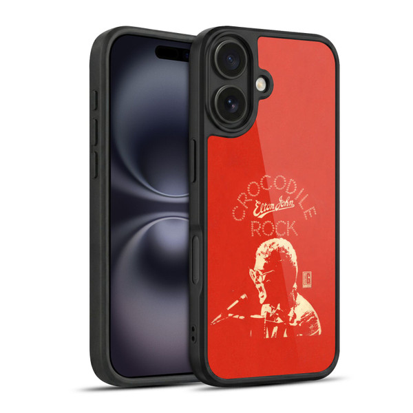 Elton John Artwork Crocodile Rock Single Gel Armour Case For Apple iPhone 16