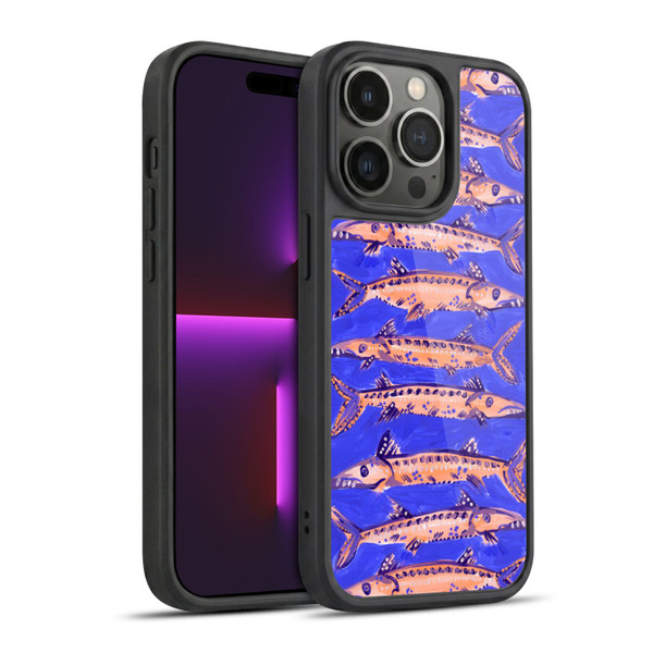 Cat Coquillette Sea Barracuda Blue Gel Armour Case For Apple iPhone 14 Pro