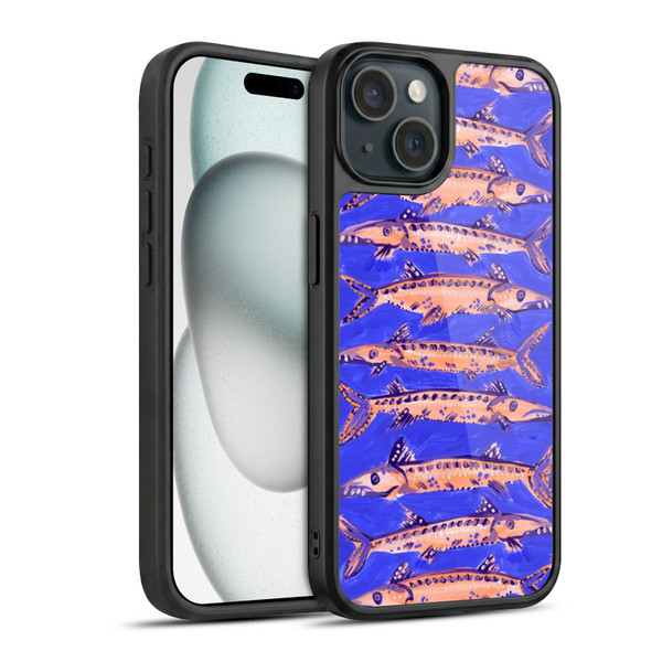 Cat Coquillette Sea Barracuda Blue Gel Armour Case For Apple iPhone 15