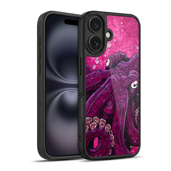 David Lozeau Colourful Grunge Octopus Squid Gel Armour Case For Apple iPhone 16