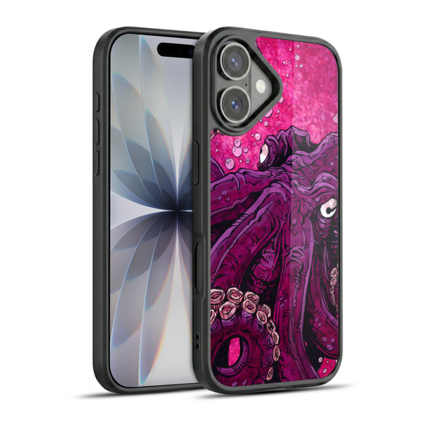 David Lozeau Colourful Grunge Octopus Squid Gel Armour Case For Apple iPhone 17