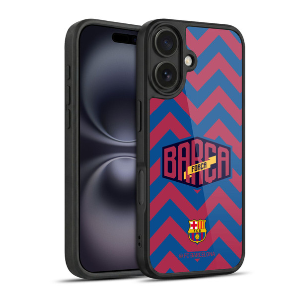 FC Barcelona Forca Barca Zigzag Gel Armour Case For Apple iPhone 16