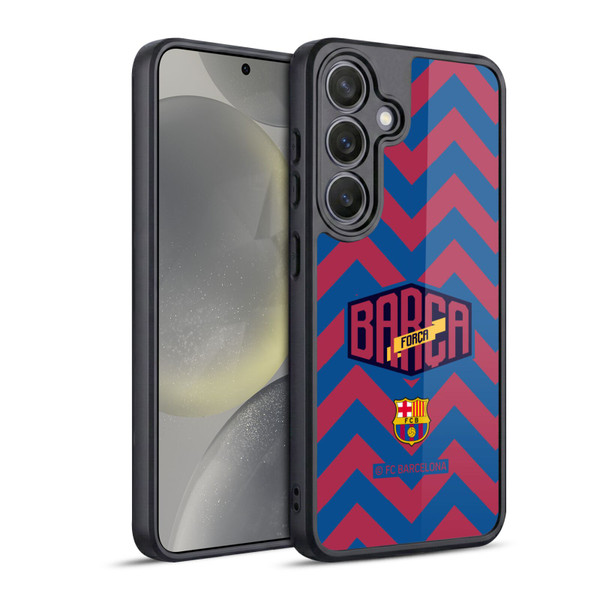 FC Barcelona Forca Barca Zigzag Gel Armour Case For Samsung Galaxy S24 5G