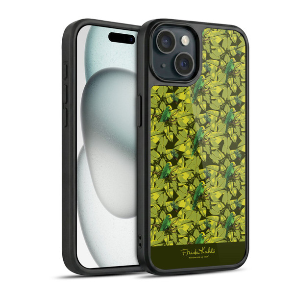 Frida Kahlo Tropical Bird Pattern Gel Armour Case For Apple iPhone 15