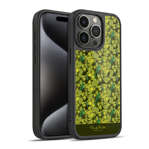 Frida Kahlo Tropical Bird Pattern Gel Armour Case For Apple iPhone 15 Pro