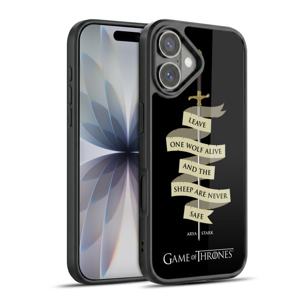 HBO Game of Thrones Graphics Arya Quote Needle Gel Armour Case For Apple iPhone 17