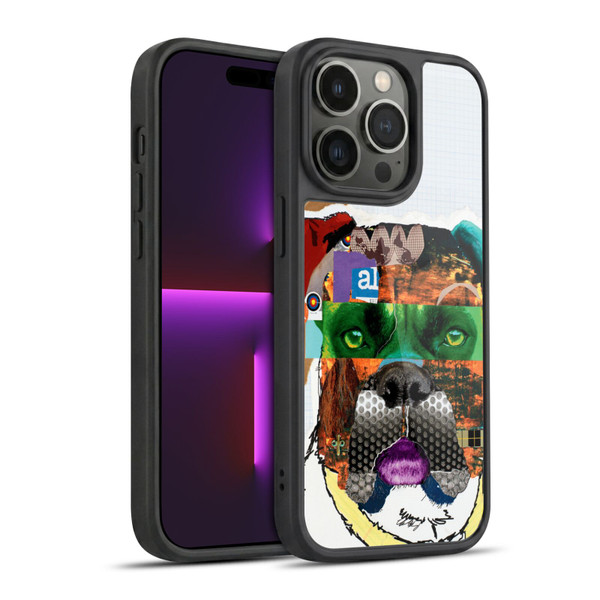 Michel Keck Dogs 4 Boxer Gel Armour Case For Apple iPhone 14 Pro