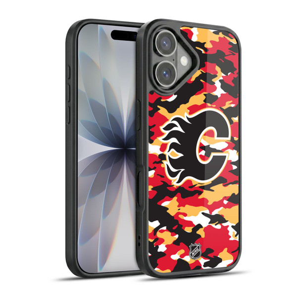 NHL Calgary Flames Camouflage Gel Armour Case For Apple iPhone 17