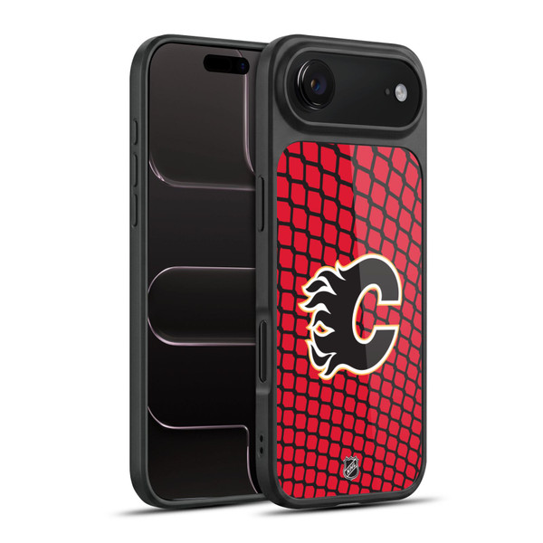 NHL Calgary Flames Net Pattern Gel Armour Case For Apple iPhone 17 Air