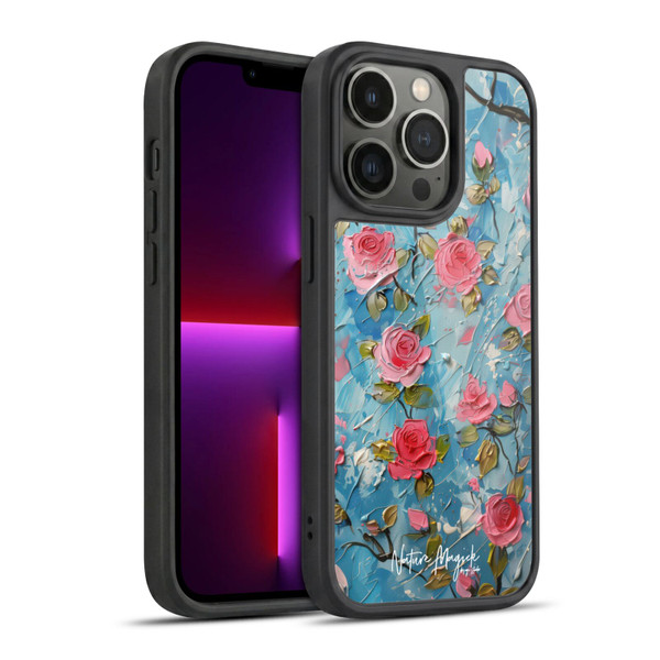 Nature Magick Paint Blobs Roses Gel Armour Case For Apple iPhone 13 Pro
