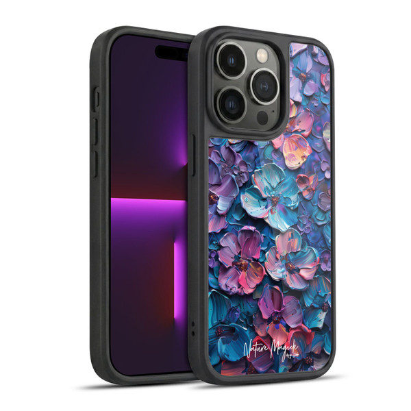 Nature Magick Paint Blobs Blue Gel Armour Case For Apple iPhone 14 Pro