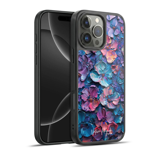 Nature Magick Paint Blobs Blue Gel Armour Case For Apple iPhone 16 Pro Max