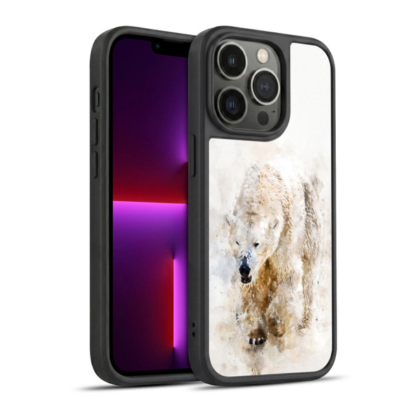 Simone Gatterwe Animals 2 Abstract Polar Bear Gel Armour Case For Apple iPhone 13 Pro