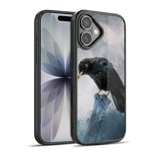 Simone Gatterwe Animals 2 Black Crow Gel Armour Case For Apple iPhone 17