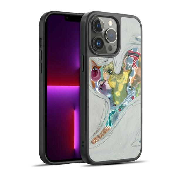 Wyanne Cat Abstract Kitty 2 Gel Armour Case For Apple iPhone 13 Pro Max