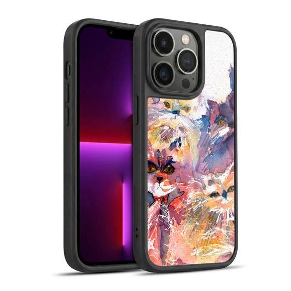 Wyanne Cat Four Kitties Gel Armour Case For Apple iPhone 13 Pro