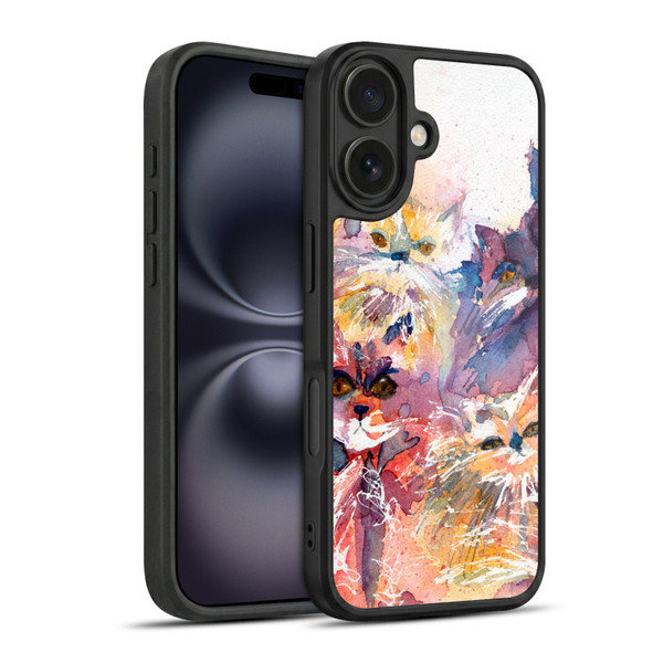 Wyanne Cat Four Kitties Gel Armour Case For Apple iPhone 16