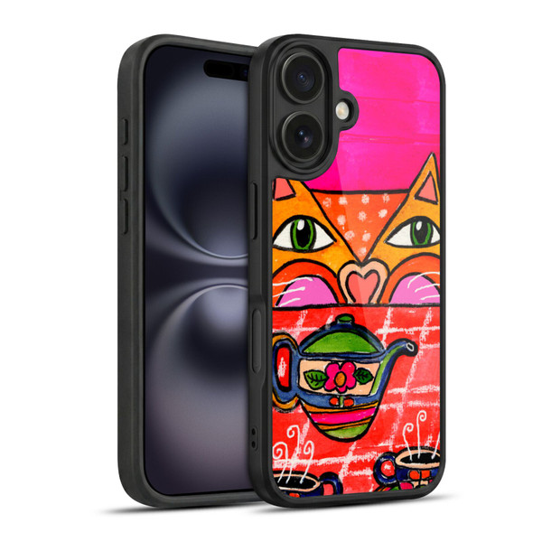 Wyanne Cat Uninvited Guest For Tea Gel Armour Case For Apple iPhone 16