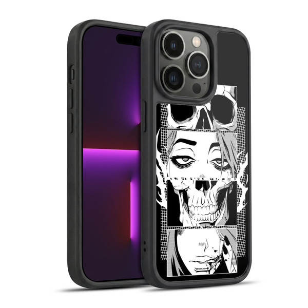 Zombie Makeout Club Art Skull Collage Gel Armour Case For Apple iPhone 14 Pro