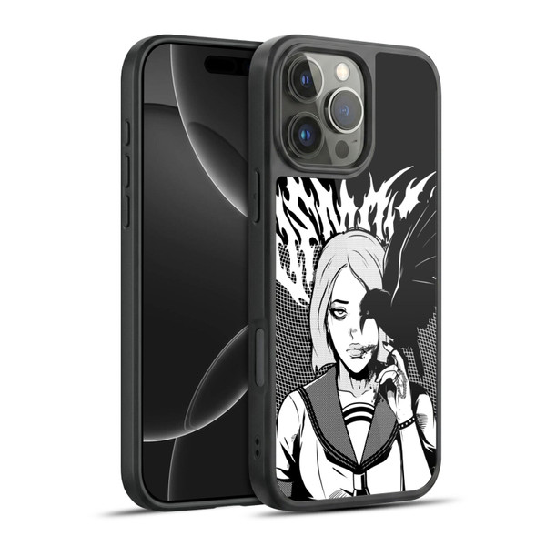 Zombie Makeout Club Art Crow Gel Armour Case For Apple iPhone 16 Pro Max