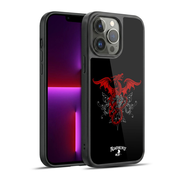 Alchemy Gothic Dragon Draco Rosa Gel Armour Case For Apple iPhone 13 Pro Max