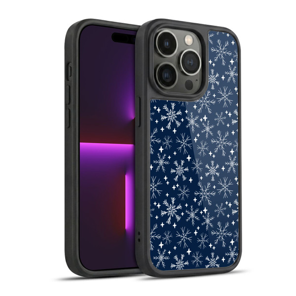 Andrea Lauren Design Assorted Snowflakes Gel Armour Case For Apple iPhone 14 Pro