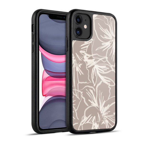 Anis Illustration Mix Pattern Floral Lines Gel Armour Case For Apple iPhone 11