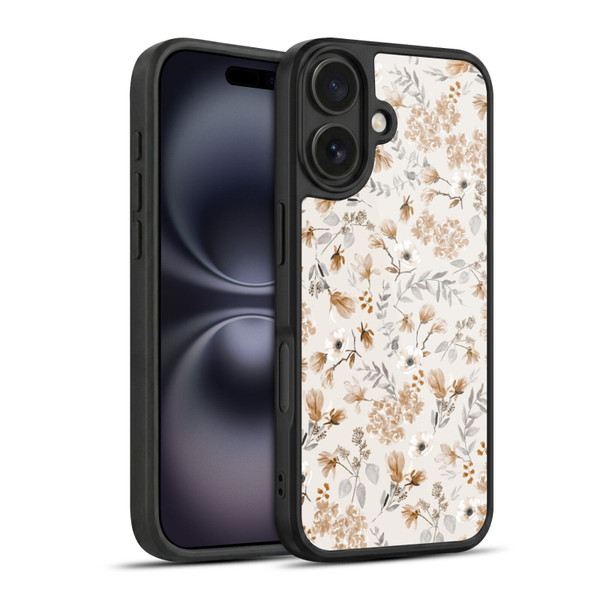 Anis Illustration Mix Pattern Romantic Neutrals Gel Armour Case For Apple iPhone 16