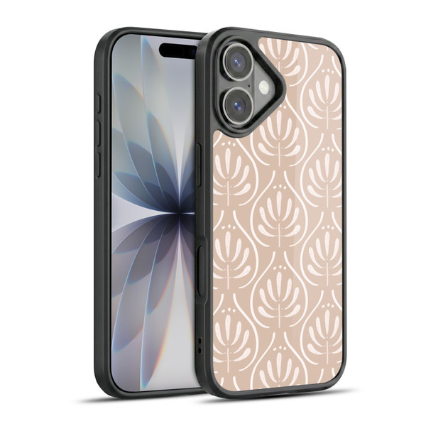 Anis Illustration Mix Pattern Boho Beige Gel Armour Case For Apple iPhone 17