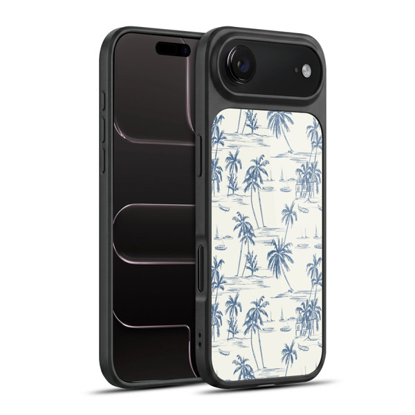 Anis Illustration Mix Pattern Blue Beach Bold Gel Armour Case For Apple iPhone 17 Air