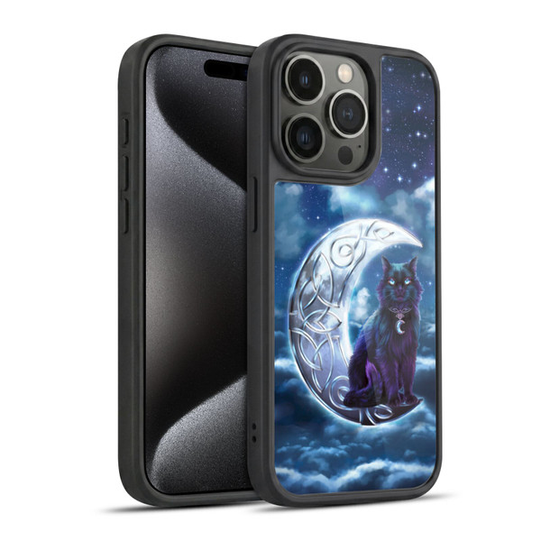 Brigid Ashwood Celtic Wisdom 2 Black Cat Gel Armour Case For Apple iPhone 15 Pro