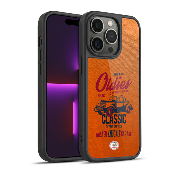 Busted Knuckle Garage Graphics Classic Gel Armour Case For Apple iPhone 14 Pro